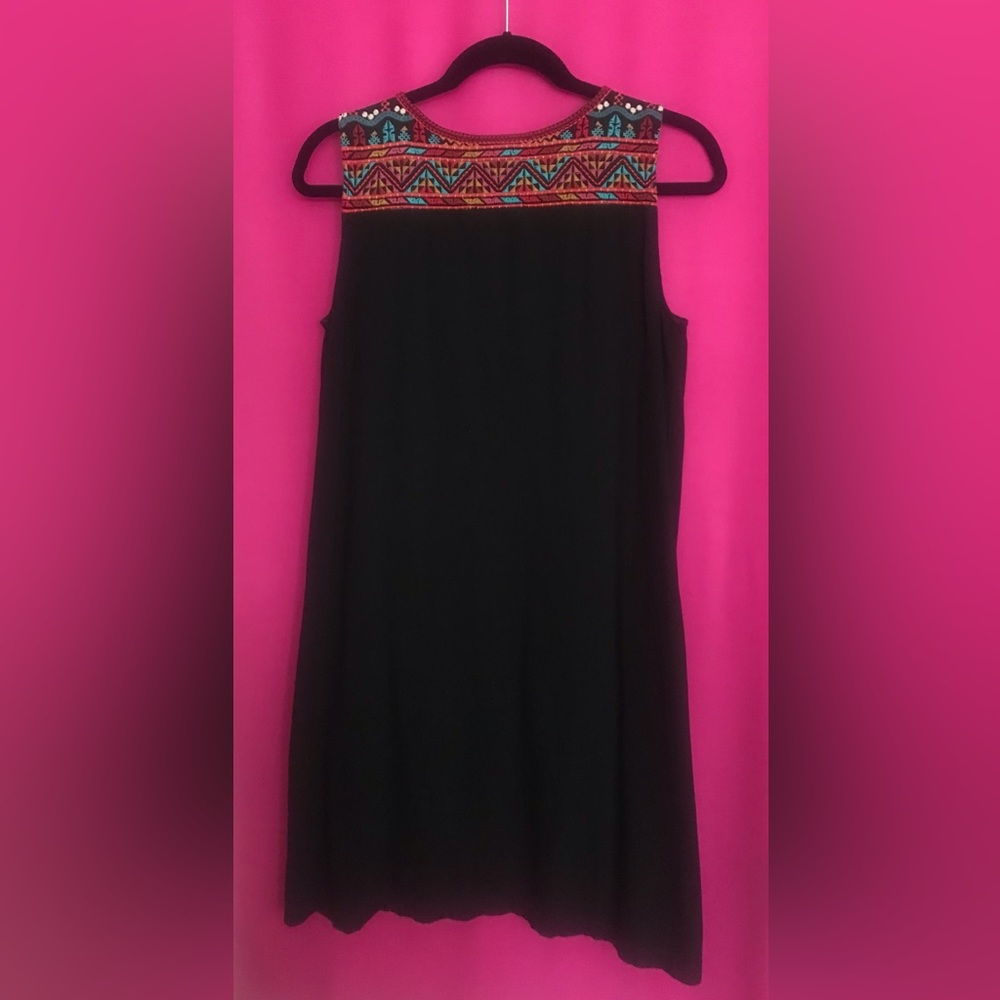 SALE❣️ Johnny Was Sleeveless A-Line Embroidered Dress - Picture 6 of 8